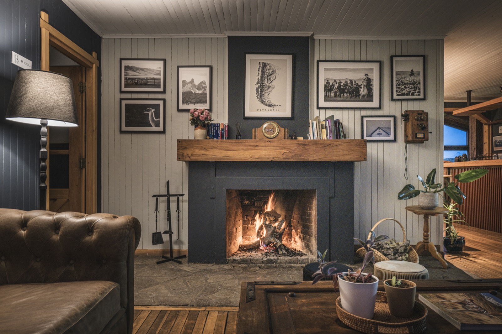 Lounge gallery wall with Lenticular fine-art prints